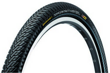 Continental - 50-559 TopContact Winter II Premium 26x1,9 fekete/fekete, Skin reflektoros, hajtogathat�s